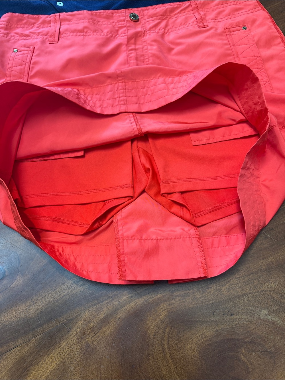 Ralph Lauren Navy Golf Polo Top with Red Golf Skort - Picture 9 of 12